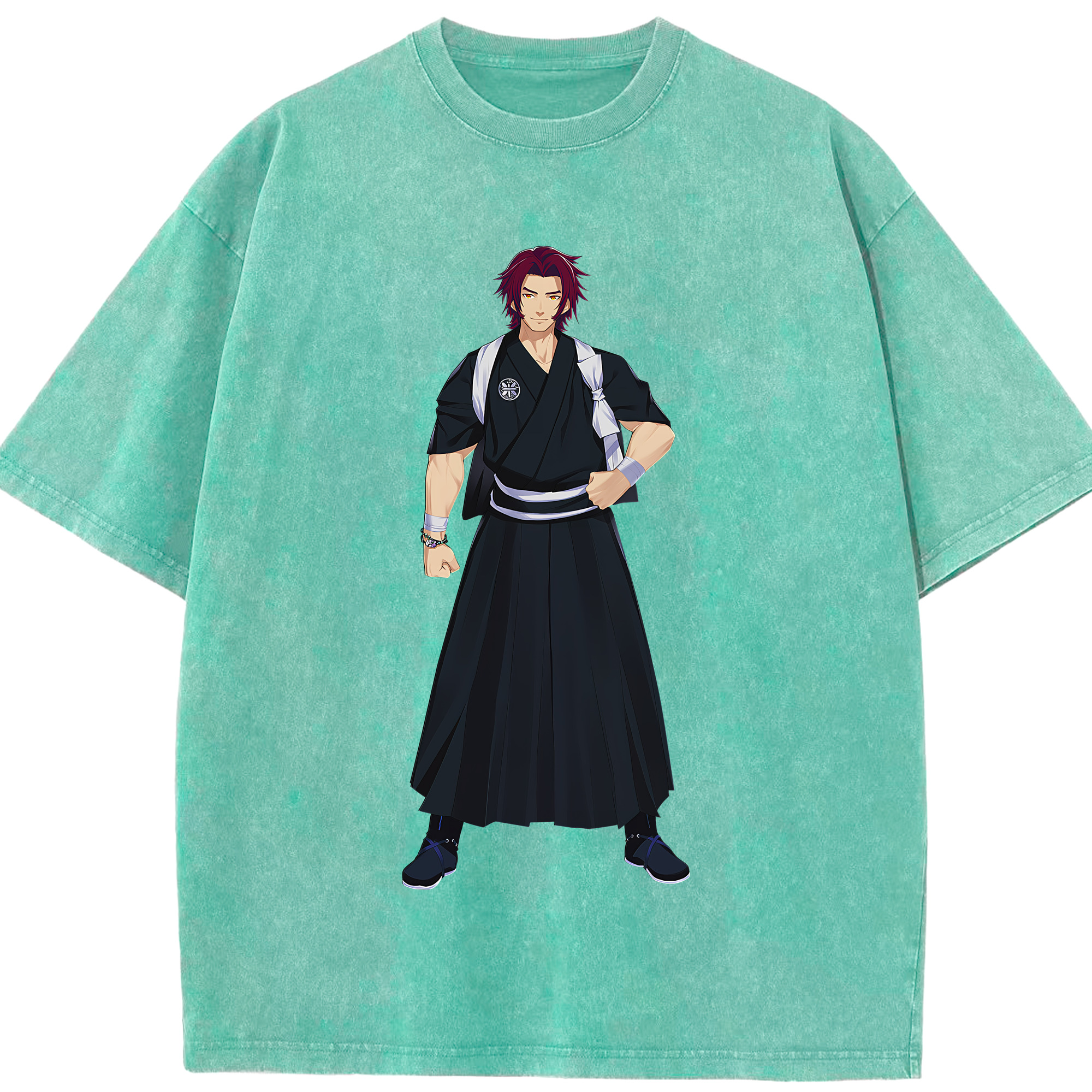 （画像用） 刀剣乱舞 Touken Ranbu 綿100% ヴィンテージ風 半袖Tシャツ（フロントプリント）